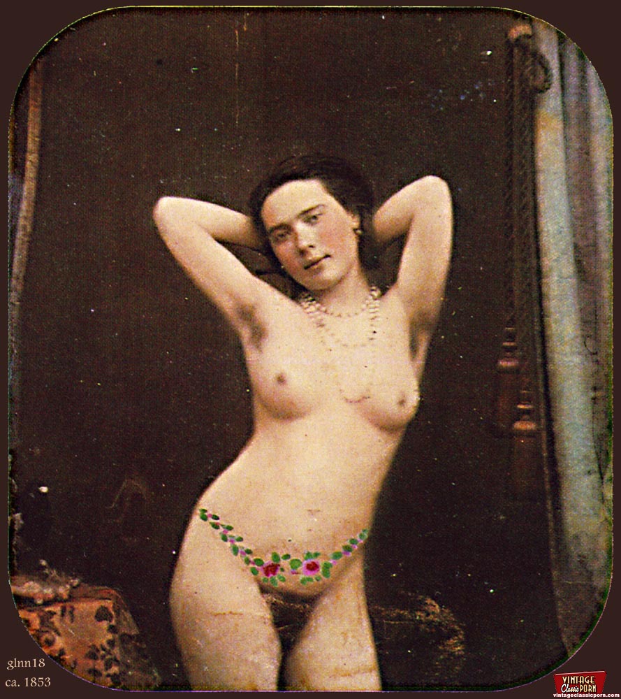 889px x 1000px - Some vintage naked chicks using color tints - XXX Dessert ...