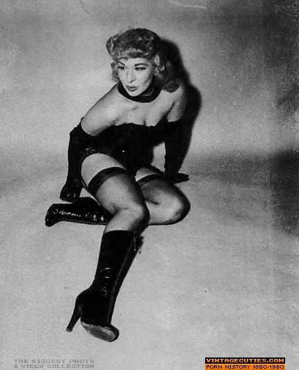 Adorable brunette retro hottie posing in he - XXX Dessert - Picture 6