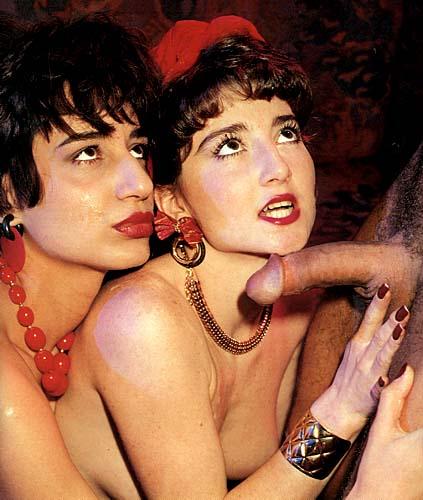 Two brunette twins begging a dude for the g - XXX Dessert - Picture 5