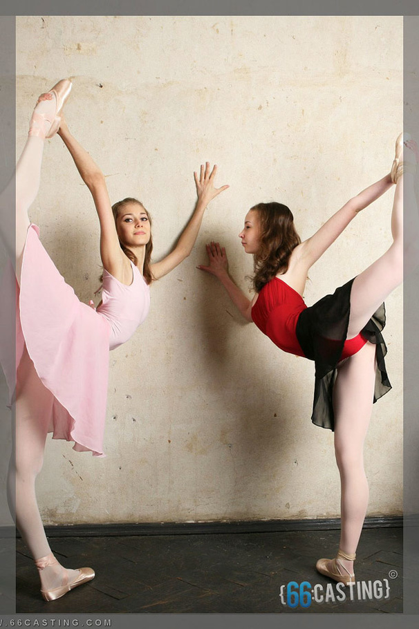 Two funny teen gals in bras, leggings and T-straps looking sexy - XXXonXXX - Pic 12