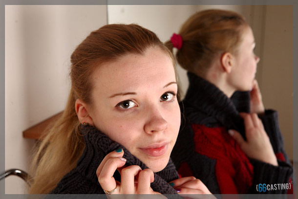 Cute brunette teen gal posing in striped bikini at the beach - XXXonXXX - Pic 3