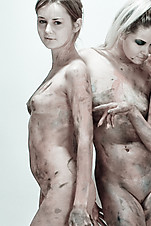 Naughty teen girls found color paint and get dirty with it - XXXonXXX - Pic 9