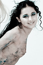 Naughty teen girls found color paint and get dirty with it - XXXonXXX - Pic 10