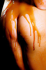 Amazing pics of blonde ponytailed freshie playing with honey - XXXonXXX - Pic 8