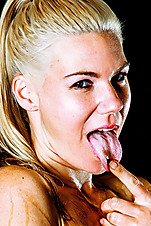 Amazing pics of blonde ponytailed freshie playing with honey - XXXonXXX - Pic 10