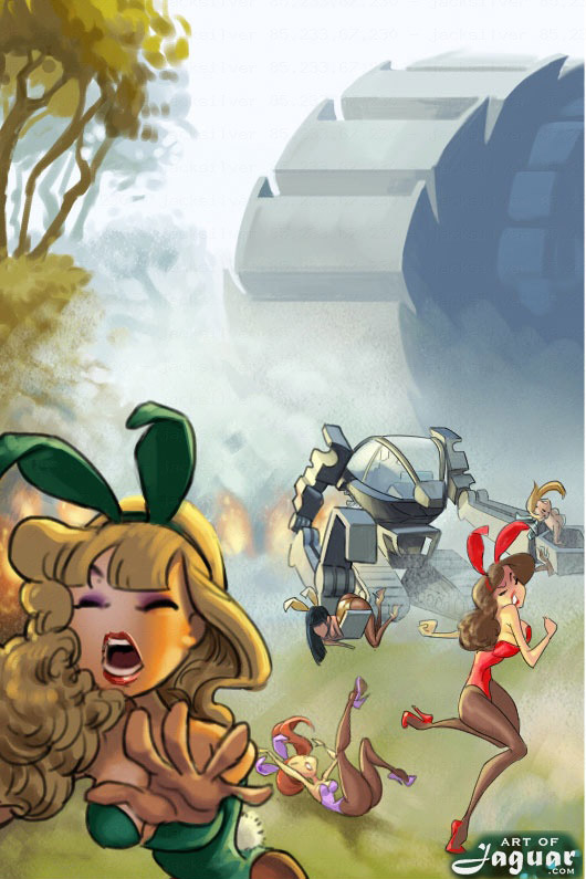 Enslaved bunny girls in the paradise garden - Cartoon Sex - Picture 2