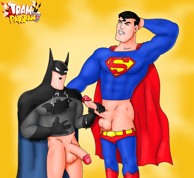 Justice League Toon Porn Xxx - Horny Batman sucking Superman's dick willingly - CartoonTube.XXX
