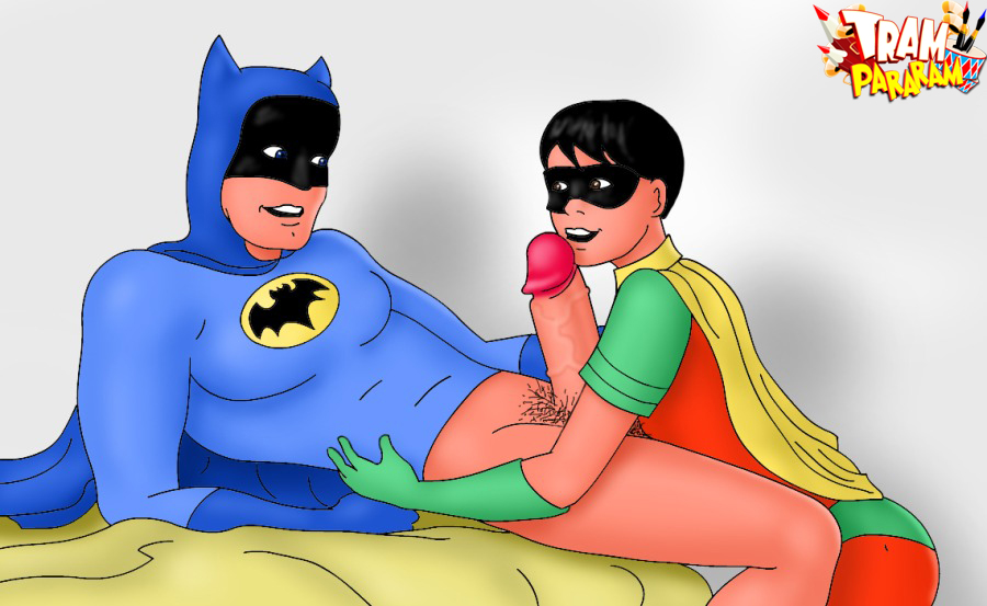 Robim Toon Sucking Dick - Horny Batman sucking Superman's dick willingly - CartoonTube.XXX