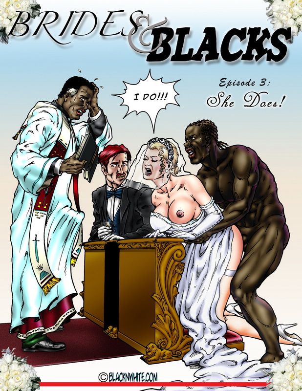Cartoon Deep Fuck - Big black cock screwing deep into white pussy and white ...