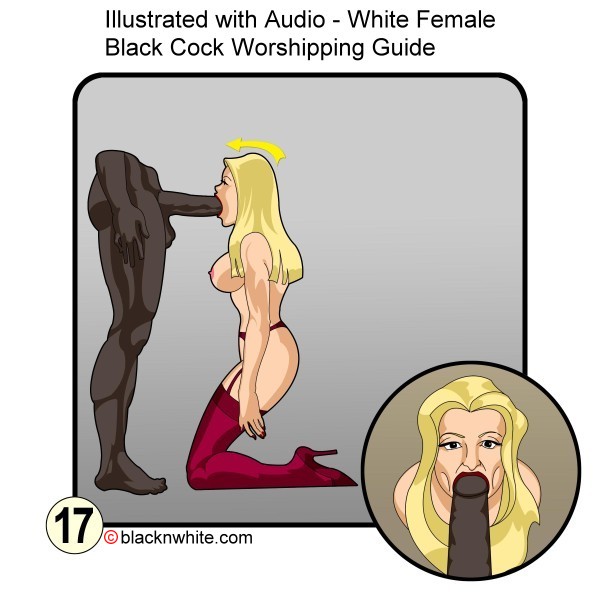 White Slut Worships Black Cocks - Hot white slut loves taking big long cock in mouth sucking ...