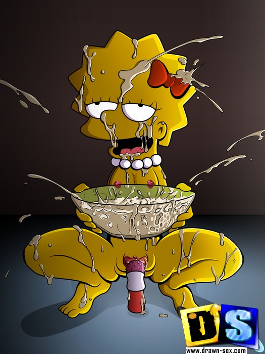 Cartoon Dildo Fucking - Simpson chicks get their tight pussy fucked hard by big cocks and dildos -  CartoonTube.XXX