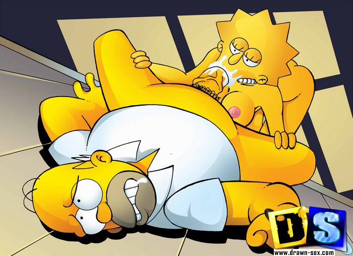 700px x 509px - Slutty Simpsons involved in hardcore cock sucking and pussy ...