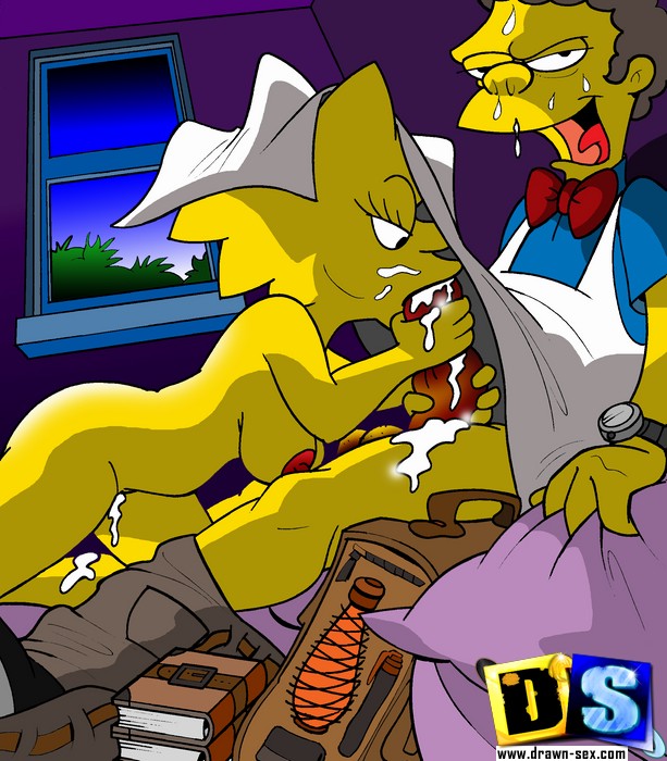 Simpsons Cartoon Porn Monster Cock - Young and old Simpsons get naughty fucking pussy and sucking ...