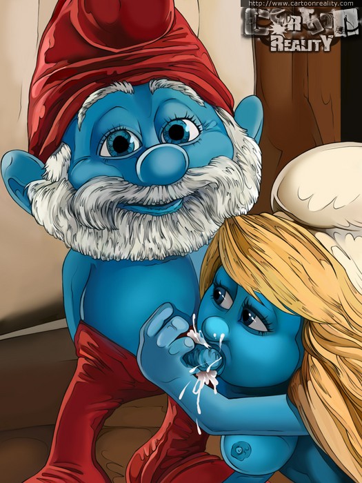 Slutty smurfs sucking cock and jumping over cock and cunt ...