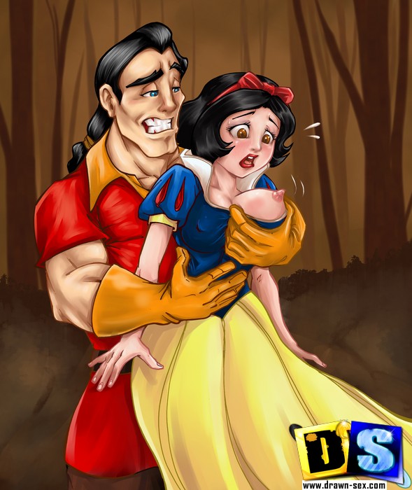 Pretty Snow White gets ravaged by dude squeezing her tits ...