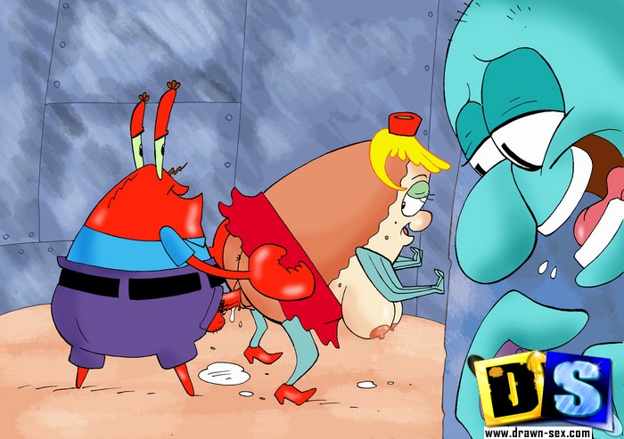 Krab Mr And Mrs Puff Sex - Mr. Krabs gets his red cock sucked by big tits chick before ...