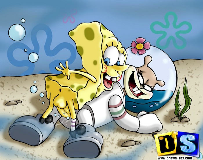 Fucking A Sponge - Sandy gets butt fucked by Squidward and Spongebob then gets ...