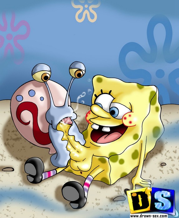 Spongebob Cartoon Porn Comics - Spongebob gets blowjob from snail then bangs mermaid and ...