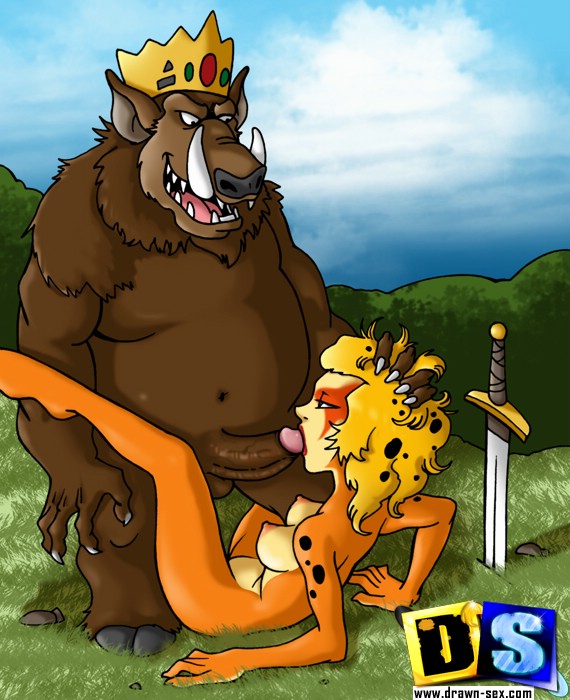 Cartoon Animal Porn Xxx - Horny Cheetara sucks cock of mummy and beast and gets her ...