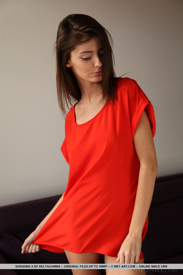 Pretty brunette is eager to show her sexy b - XXX Dessert - Picture 3