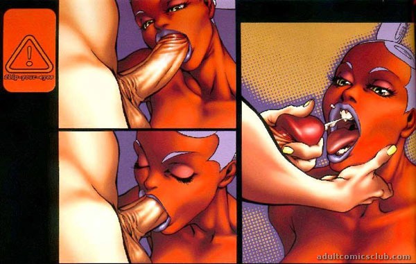600px x 381px - Pregnant black chick from Agape porn comics swallows hot cum ...