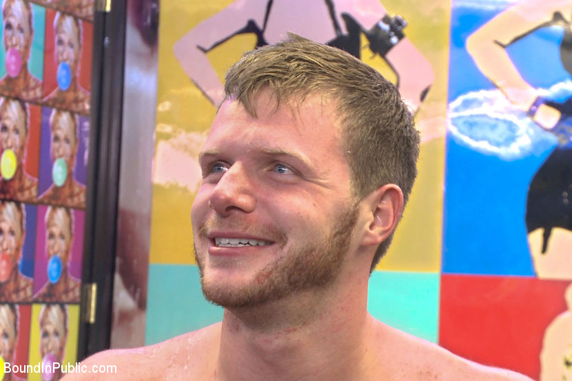 Crowd watches as tied up stud gets poked in - XXX Dessert - Picture 15