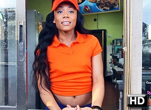 Swarthy shop assistant with fat ass takes a - XXX Dessert - Picture 1