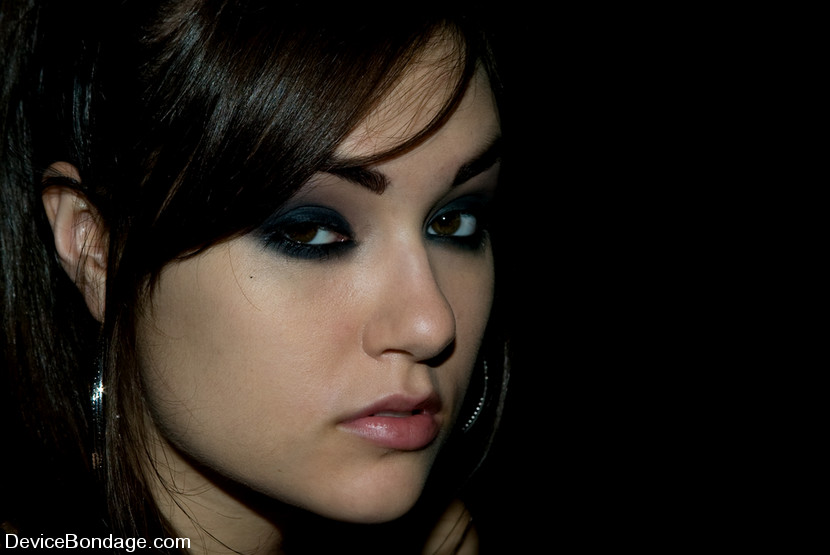 Girl gets bound and hooked with mouth devic - XXX Dessert - Picture 2