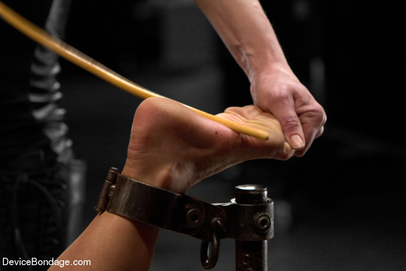 Chick with sweet tits bound, choked, caned  - XXX Dessert - Picture 15