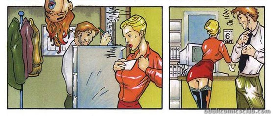 Hot Porn Comics - Very hot fucking scenes in the office form a cool porn ...