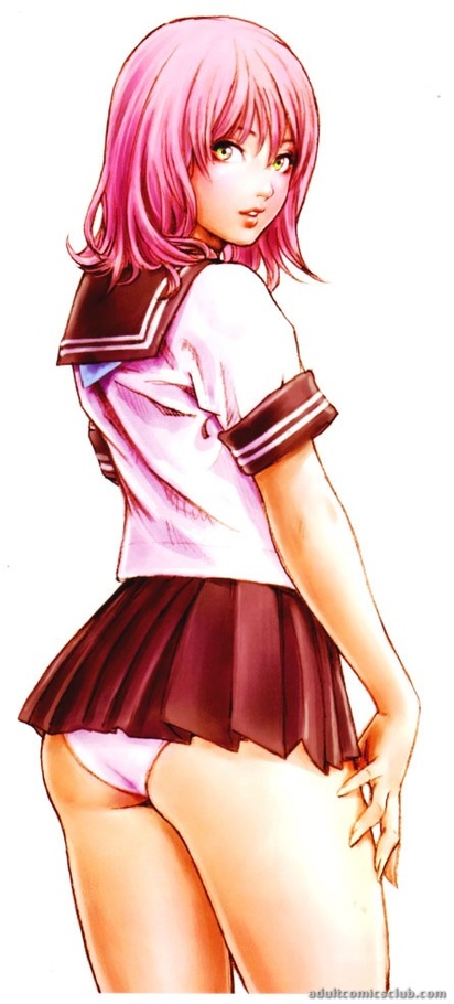 Hot school girls posing in uniform in very short skirts - CartoonTube.XXX