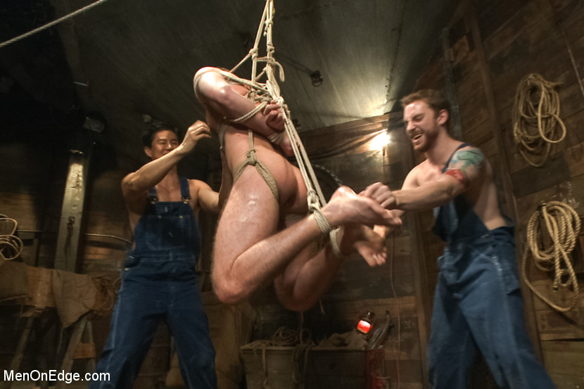 Hot stud hung with rope in barn gets his co - XXX Dessert - Picture 8
