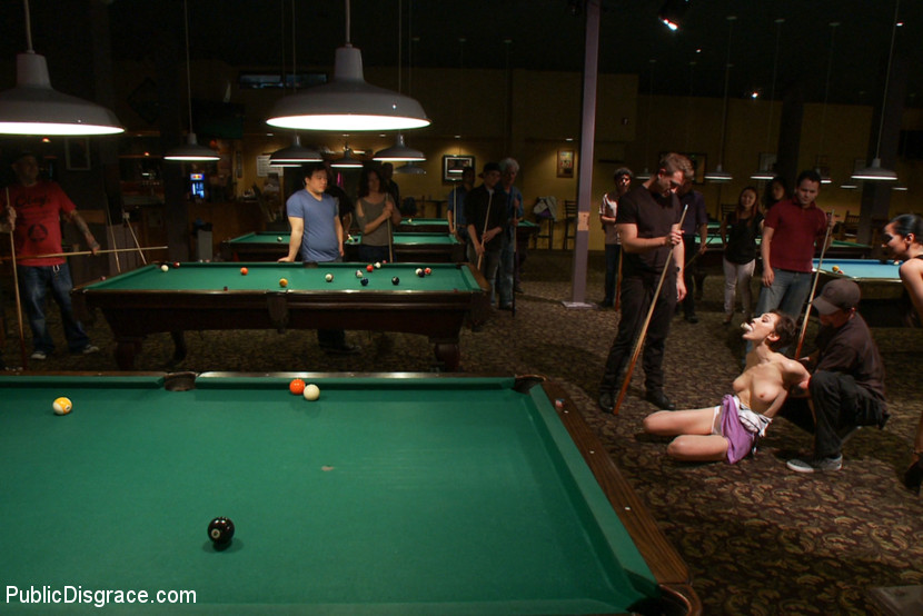 Nude blindfolded chick fucked with pool sti - XXX Dessert - Picture 4