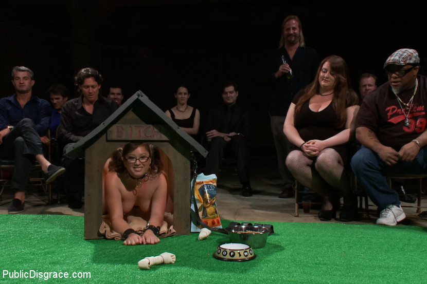 Chick gets treated as a dog in public, eats - XXX Dessert - Picture 14