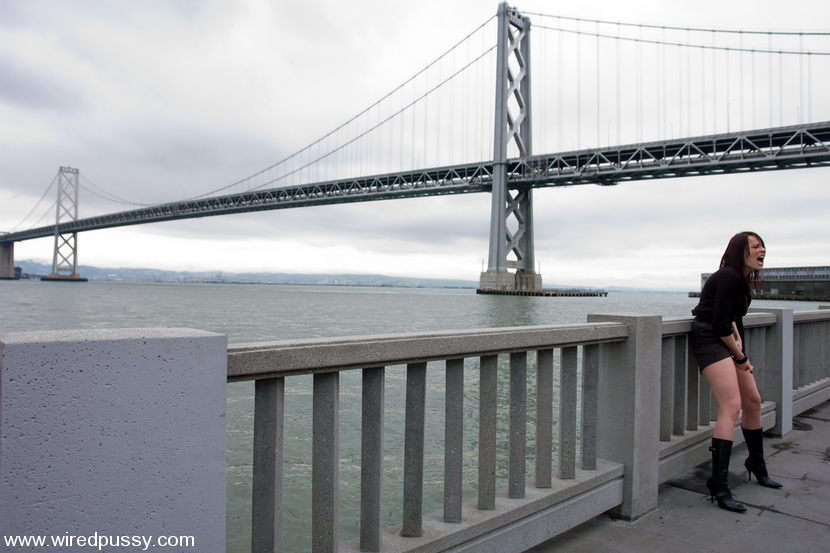 Hot naughty chick in black made to show tit - XXX Dessert - Picture 13