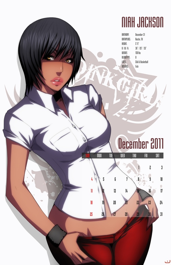 Awesome drawn porn calendar with slutty busty babes - Picture 2