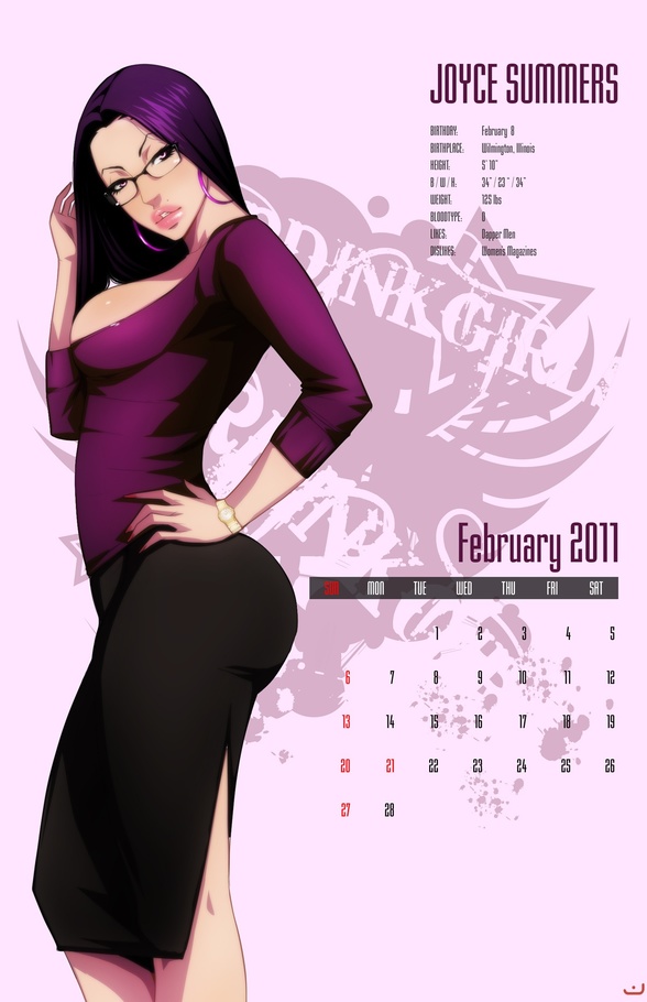 Awesome drawn porn calendar with slutty busty babes - Picture 3
