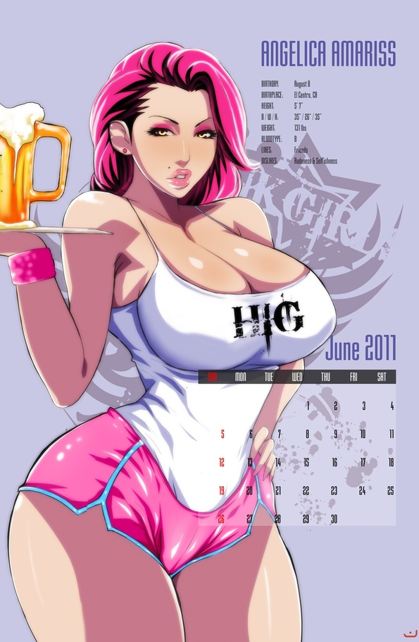 Bodacious toon babes on porn comics calendar leaves - Picture 4