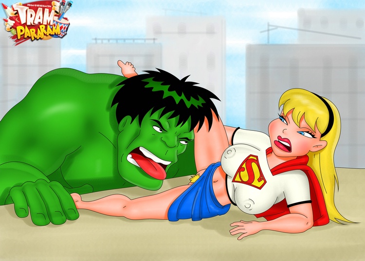 Porn Hulk having fun with Supergirl while Roxanne - Picture 1