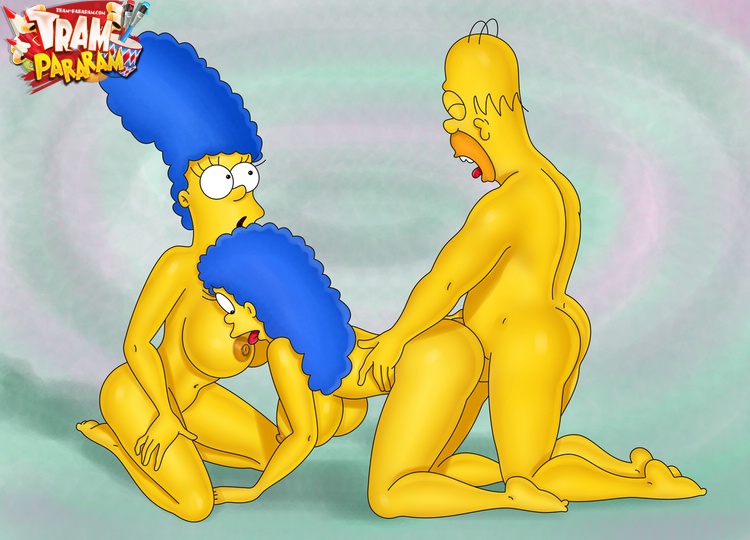 Porn Marge Simpsons involved into threesome and Peggy - Picture 1