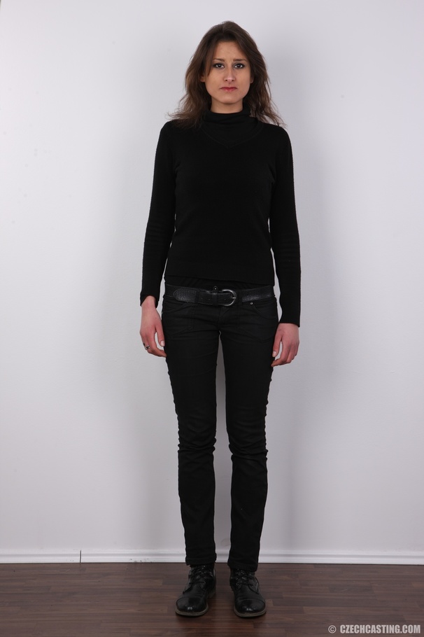 Hot tempting chick in black strips nude to  - XXX Dessert - Picture 2