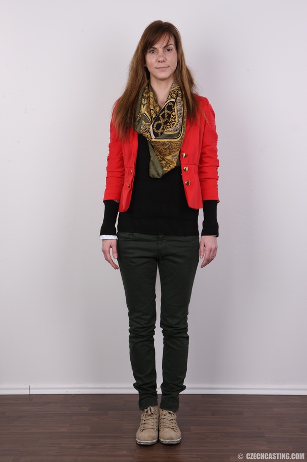 Enchanting damsel in red and black strips t - XXX Dessert - Picture 2