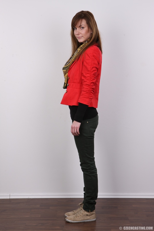 Enchanting damsel in red and black strips t - XXX Dessert - Picture 3