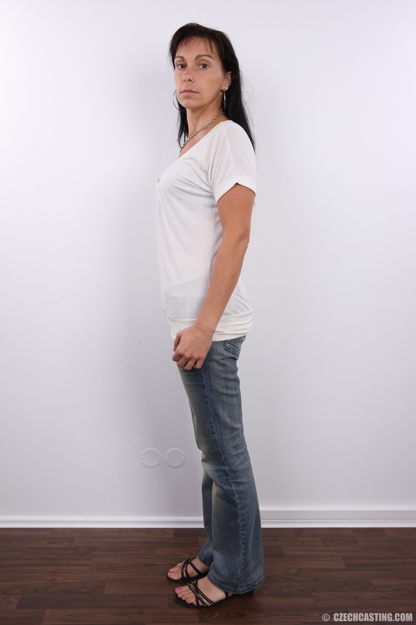 Black haired lady strips to reveal petite s - XXX Dessert - Picture 3