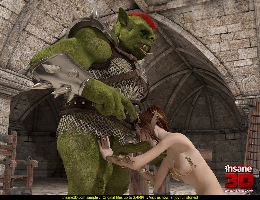 3d Monster Porn Orcs - Huge green orc fucking badly cute brunette fairy all ...