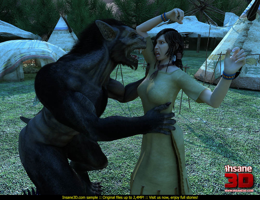 Black Xxx Games - Big black werewolf captured short-haired brunette vixen for ...