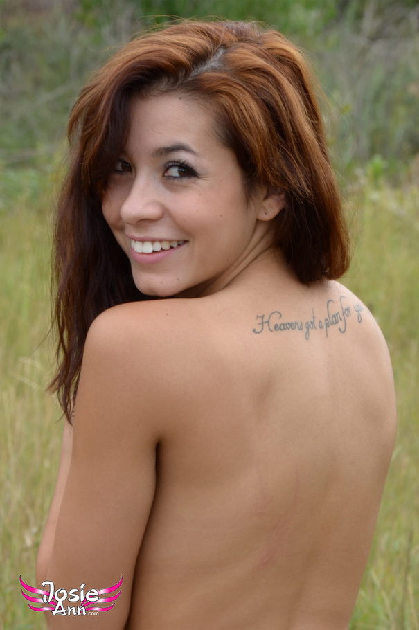Hot brunette in sexy short dress strips on  - XXX Dessert - Picture 16