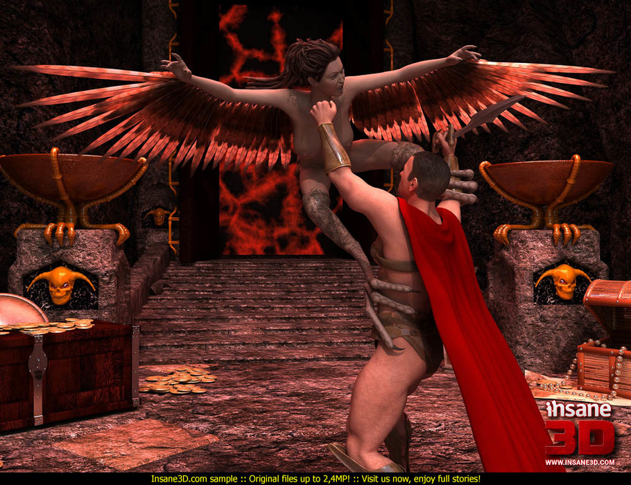 Muscular Roman legionnaire bangs hard furious harpy with big ...