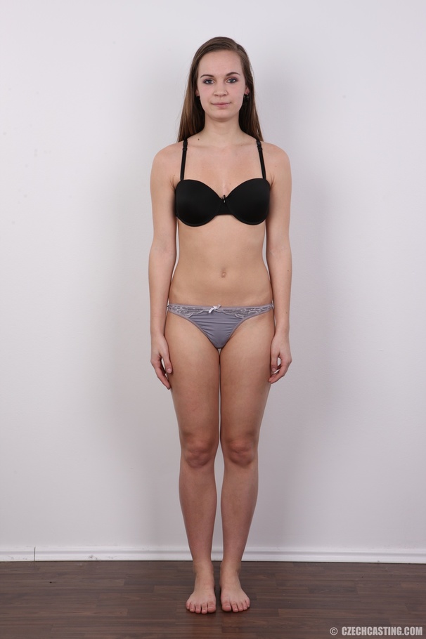 Shy brunette babe with long hair and shaved - XXX Dessert - Picture 7