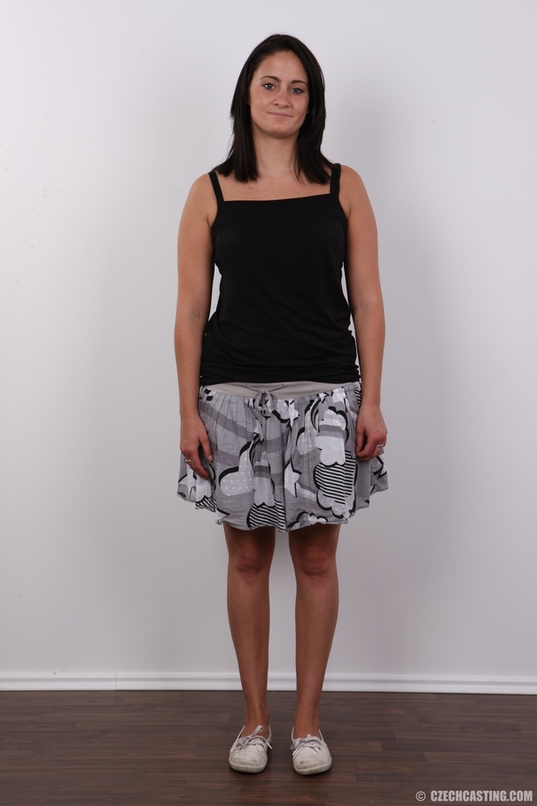 Nice brunette babe with small tits and shav - XXX Dessert - Picture 2